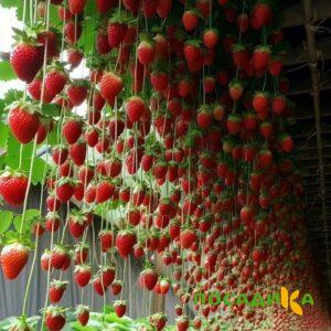 Клубника ампельная Анастасия купить по цене от 370р. в интернет-магазине «Посадика» с доставкой почтой в в Унечае и по всей России – [изображение №1].